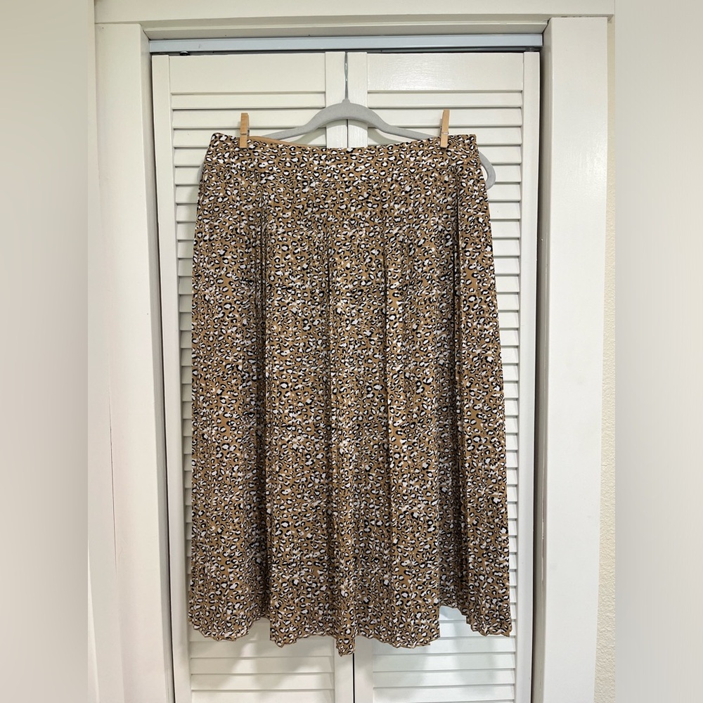 J. Crew pleated midi skirt